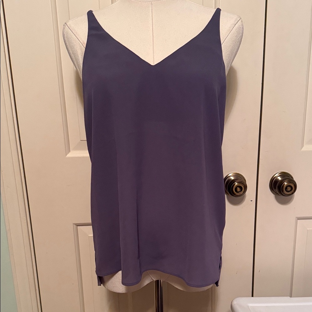 Topshop Blue V-Neck Camisole